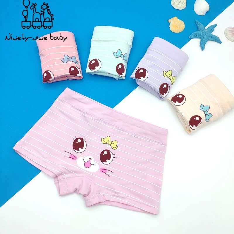 Нижнее белье для девочек 5 цветов мягкие хлопковые трусы из модала детей детские