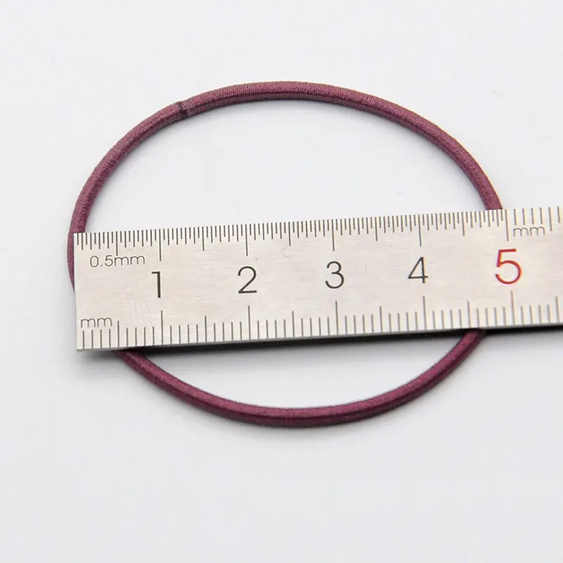 50 шт./лот нейлоновые резинки для волос 5 см держатель конского хвоста женские аксессуары волос|Аксессуары