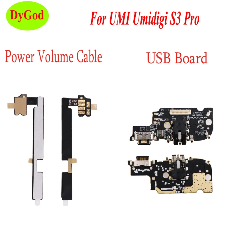 Для UMI Umidigi S3 Pro Мощность Кнопка громкости гибкий кабель с разъемами для USB порт