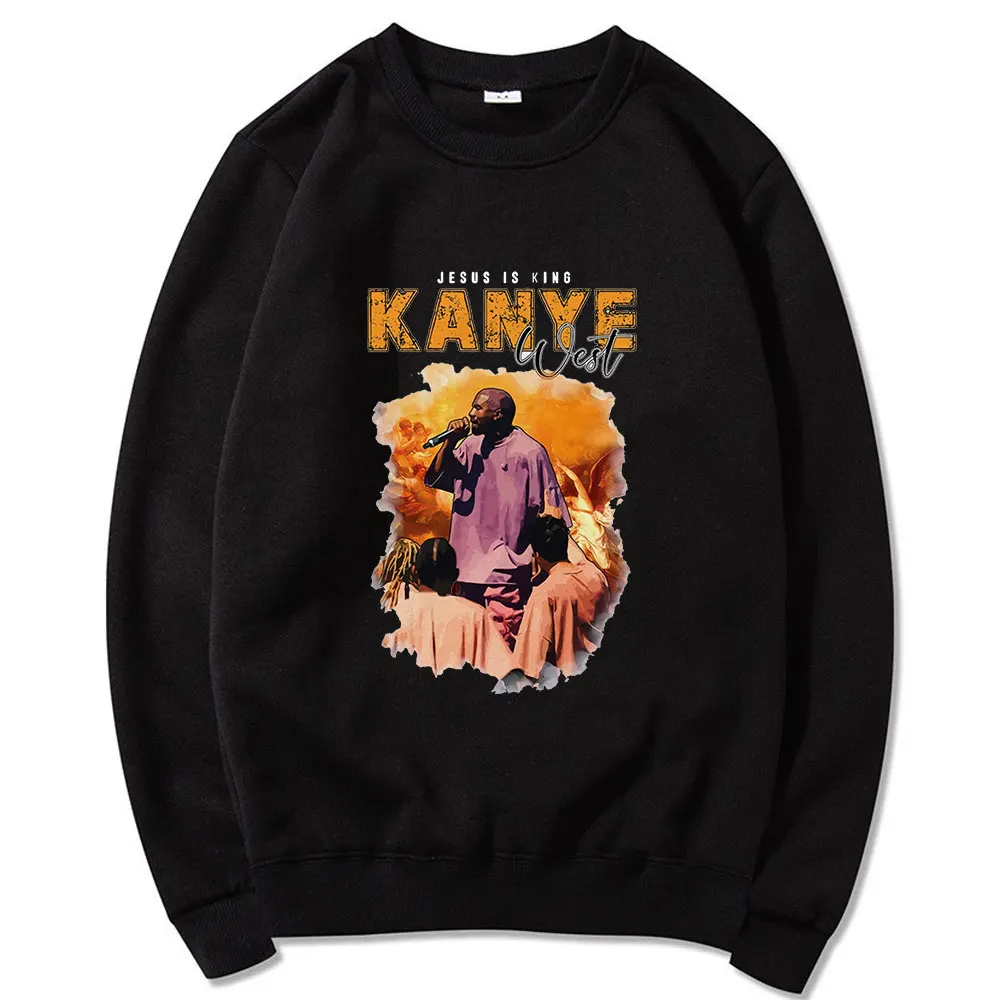 

Popular Clothes Fashon Funny Style Kanye West Printed O-neck Wear Oversize High Quality Comfortable Top Unsiex Couple Streetwear