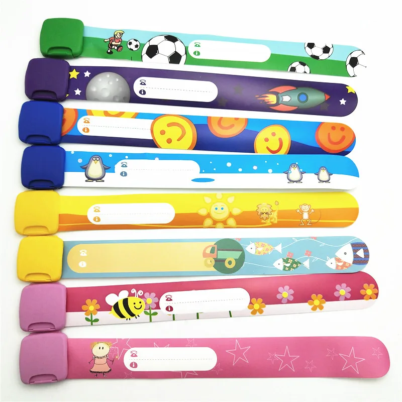 Регулируемые браслеты для детей водонепроницаемые Многоразовые путешествий