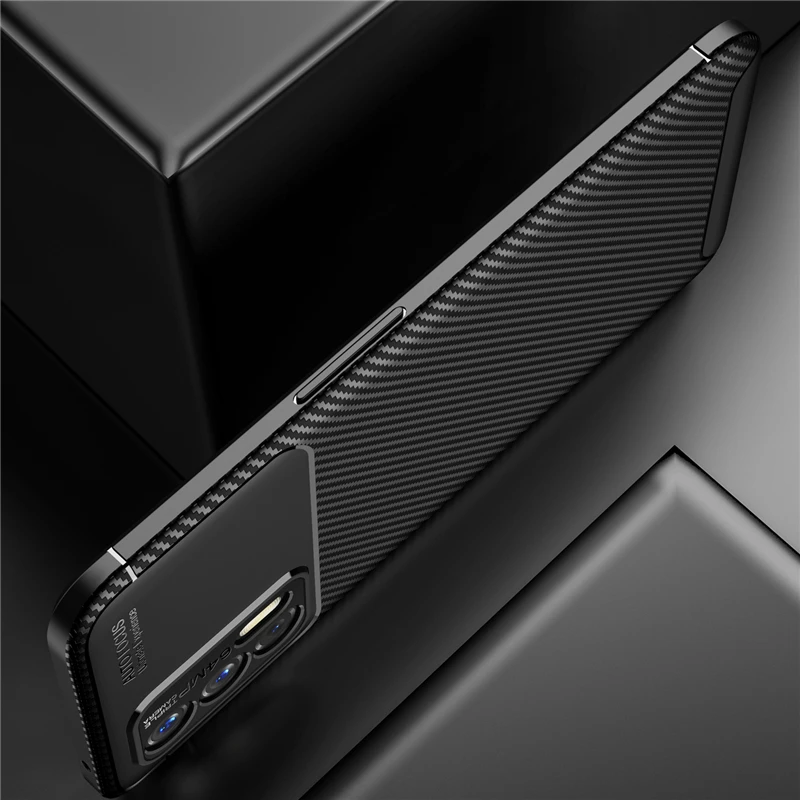 for oppo realme gt neo case bumper silicone carbon fiber shockproof back cover for oppo realme gt neo case for realme gt neo free global shipping
