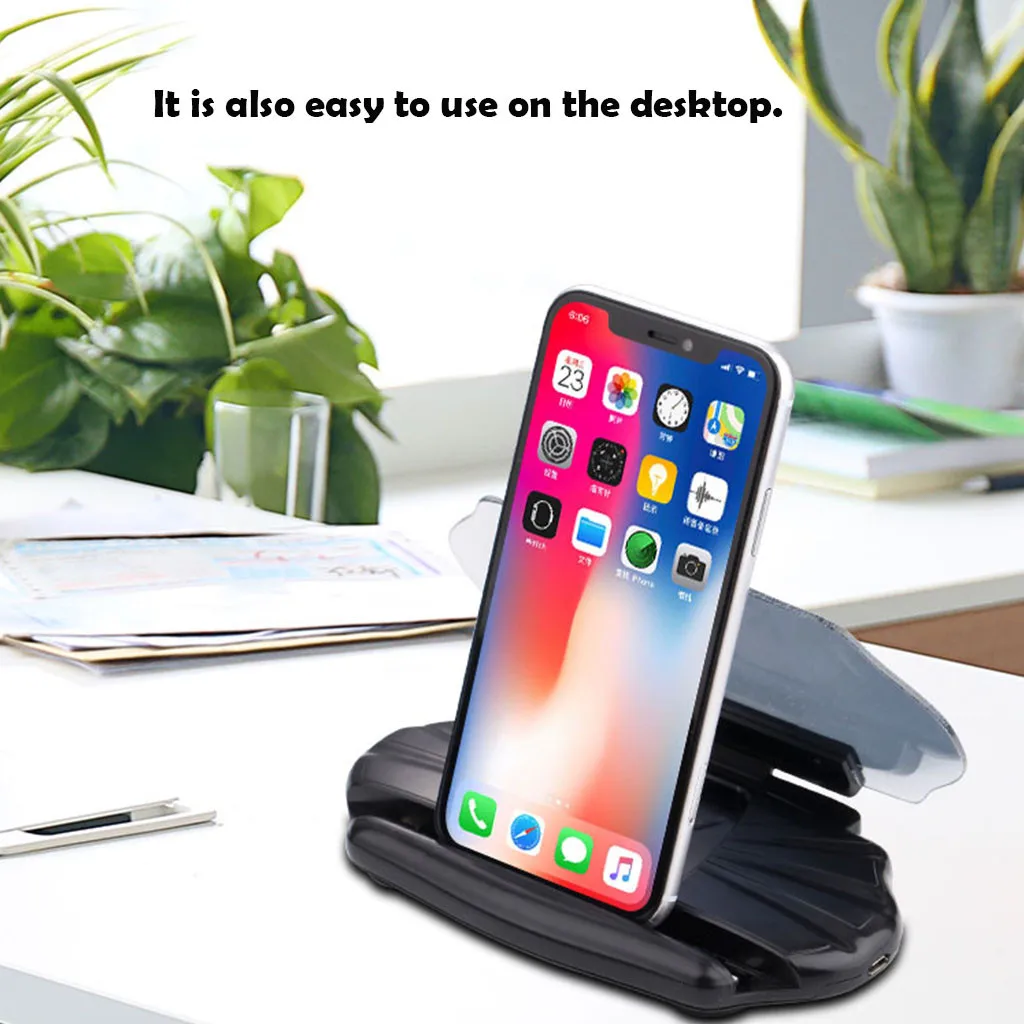 Phone Charging Holder Car Qi 10W Wireless Charger Mobile GPS Navigation Head Up Display Projector Bracket Image Reflector | Мобильные