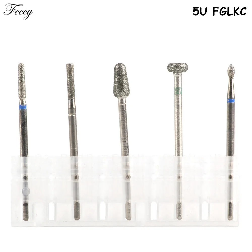 S05-5U-FGLKC Алмазная фреза для маникюра, электрическая вращающаяся фреза для ногтей, фрезы для маникюра, фрезы для ногтей, фрезы для педикюра, кутикулы - Цвет: S05-5U-FGLKC