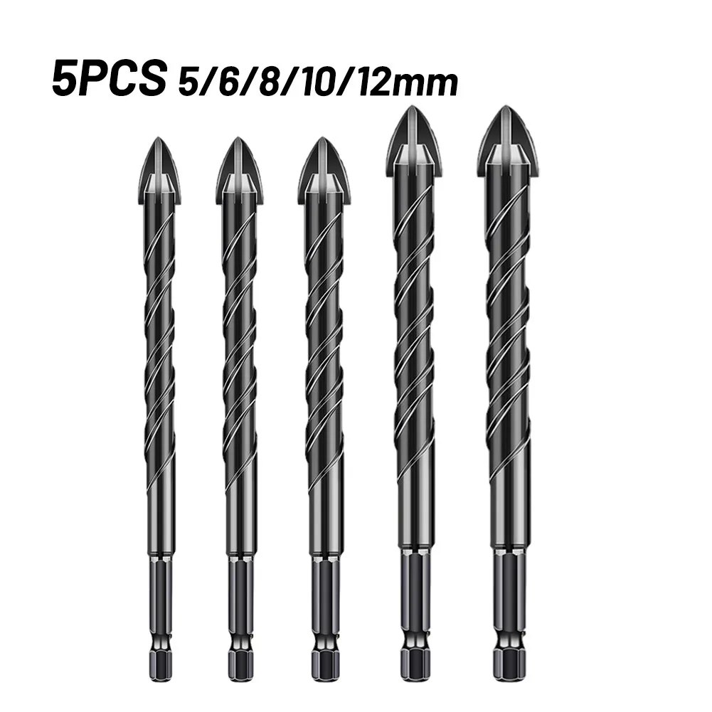 

Cemented Carbide Cross Triangle Drill Bit Ceramic Tile Hexagon Handle Drilling Power Tools Cross Triangle Triangular Drill Bit