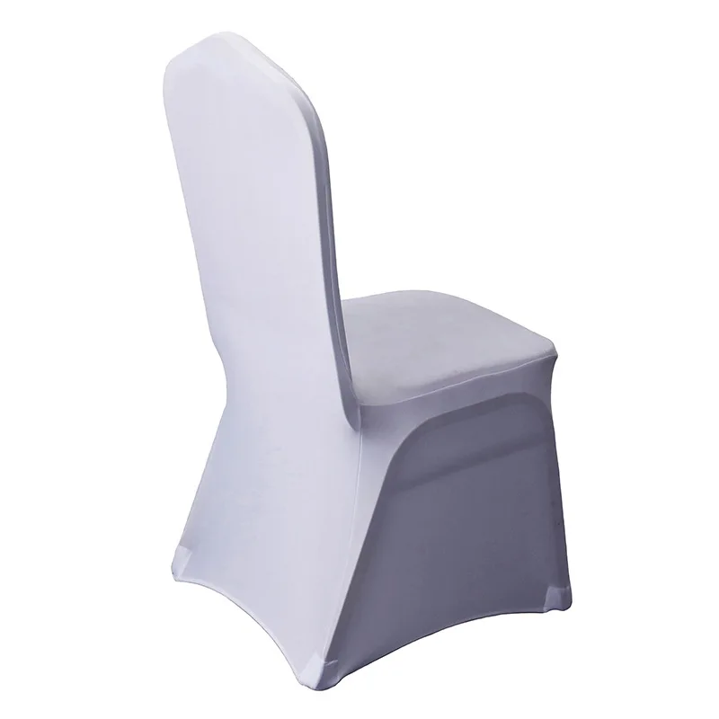 

White Wedding Chair Cover Spandex decoration Stretch Hotel Banquet Dining Elastic Outdoor Meeting Party Chair Covers