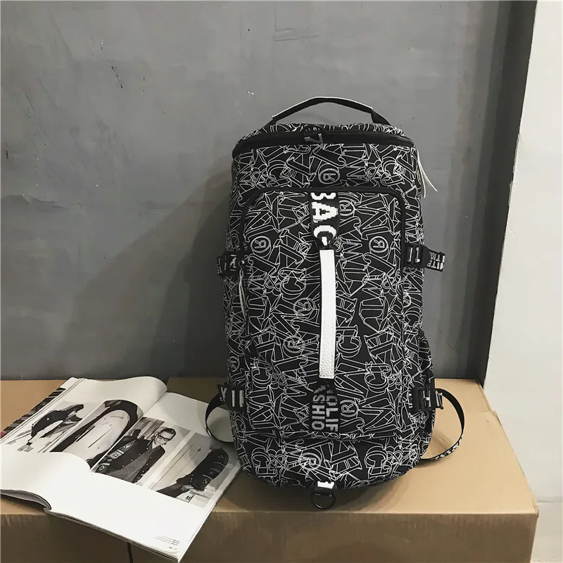 

Large-Capacity Backpack Multifunctional Gym Bag Yoga Bag Dry Wet Separation Backpack Canvas Bag
