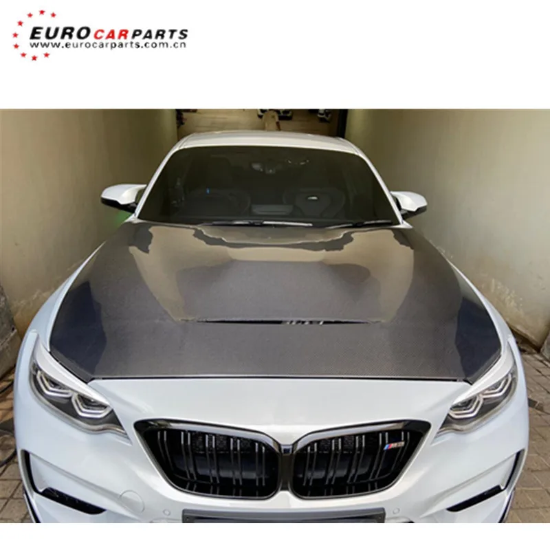 GTS капот из углеродного волокна подходит для M2 F87 к GTS стиль двухсторонний капот из углеродного волокна