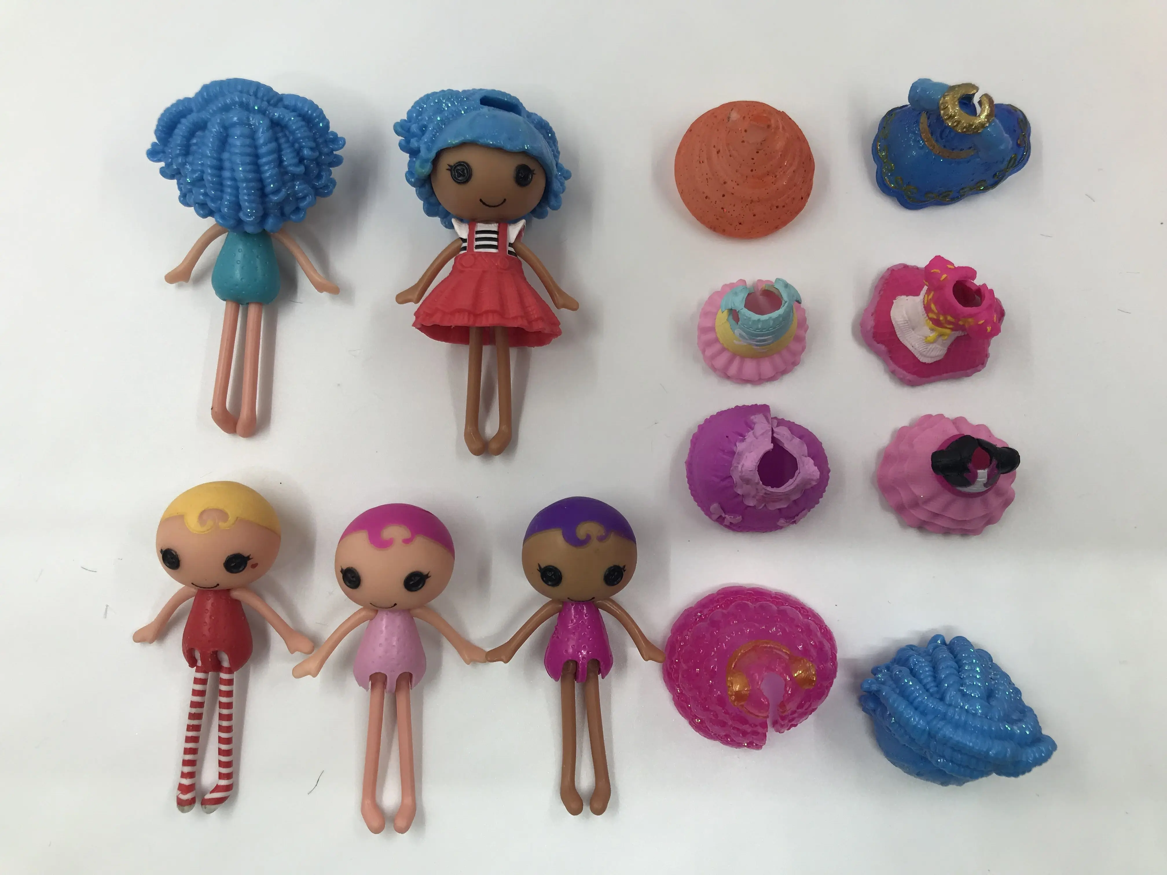 Lalaloopsy девочки с одеждой и шляпой для волос Размер 7 8 см случайный подарок на день