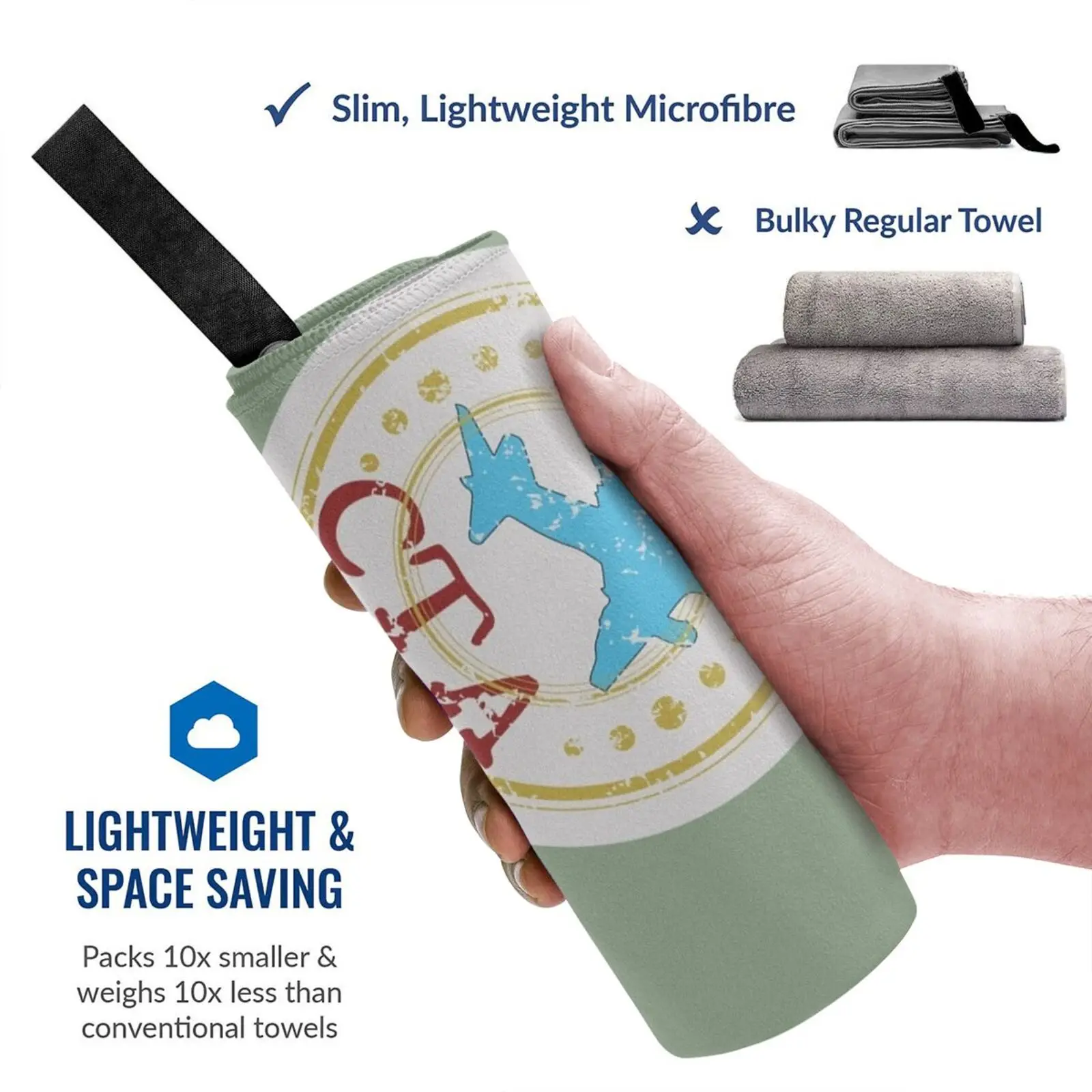 Полотенце быстросохнущее для спортзала в стиле 1920-х годов