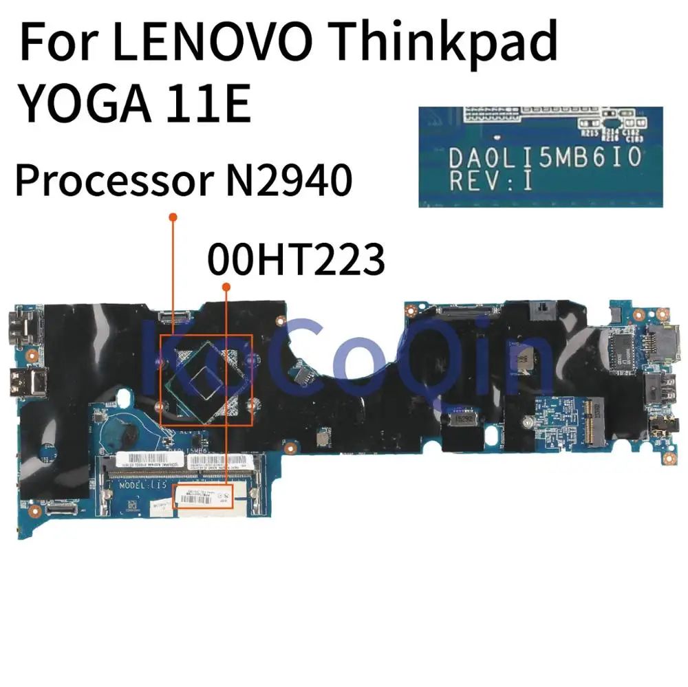 Материнская плата KoCoQin для ноутбука LENOVO Thinkpad YOGA 11E Core процессор N2940 материнская
