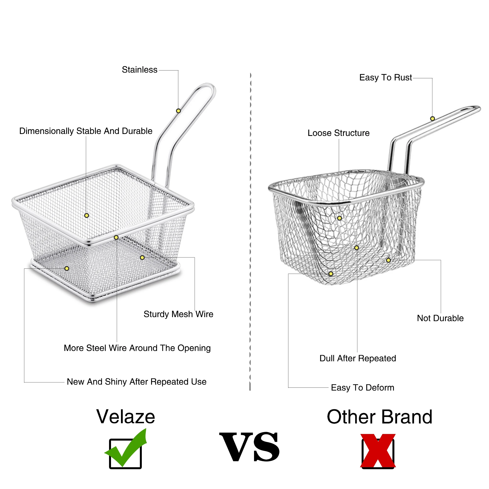 4 шт. корзина для картофеля фри 12 х12х7 см|Дуршлаги и сита| |