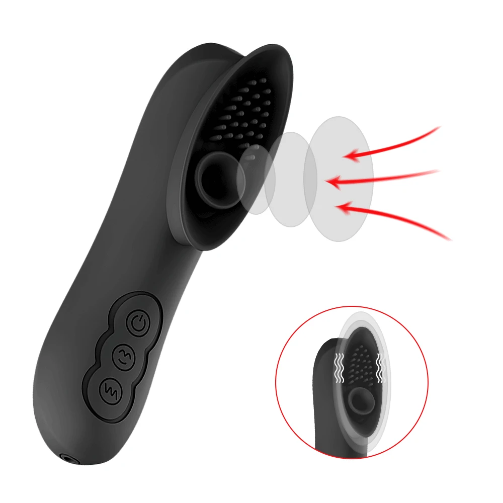 12 Скорость на присосках для клитора Вибратор Секс язык вибрационный соски