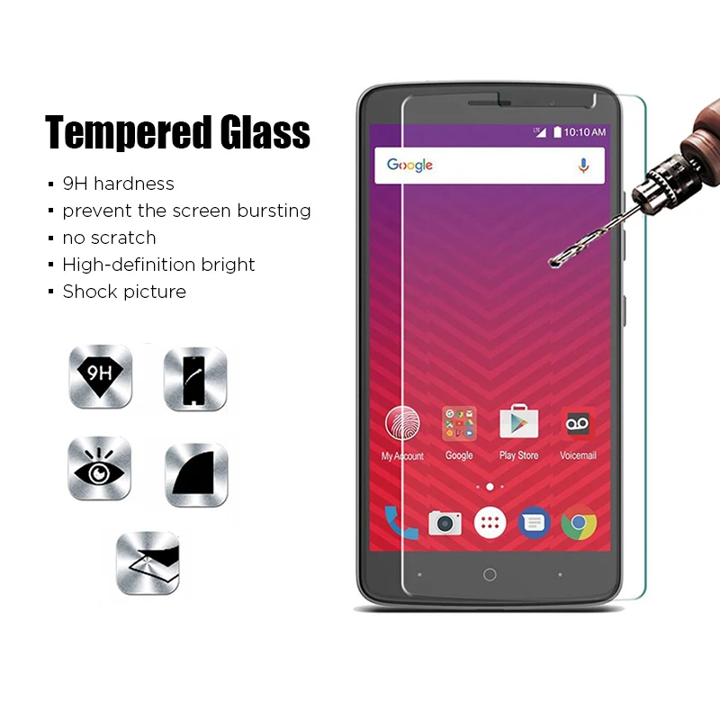 Защитное стекло для ZTE Blade V8 Lite Mini V9 Vita Защитная пленка экрана X3 X5 X7 X9 V10 9H HD