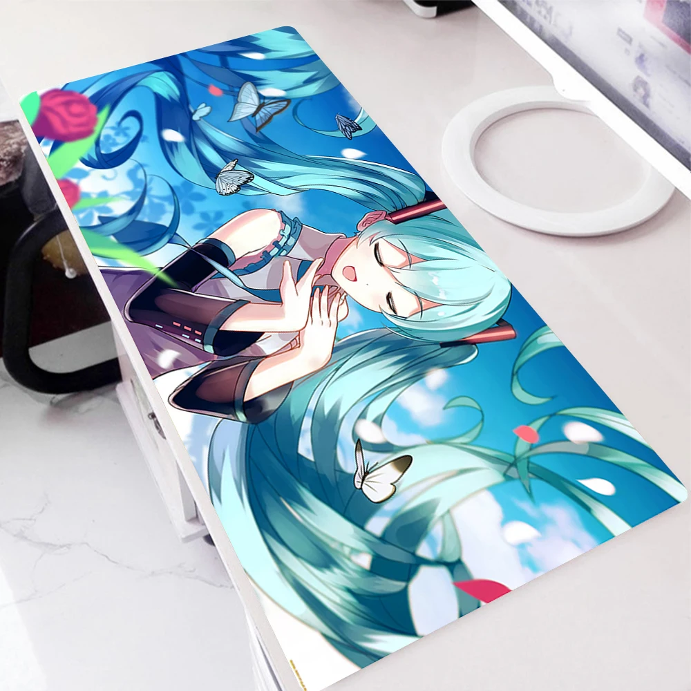 

White Mouse Pad Vocaloid Gamer Mat Mouse Mats Xxl Gaming Accessories Mousepad Xl Computer Desk Diy Mause Ped Mice Keyboards Rug