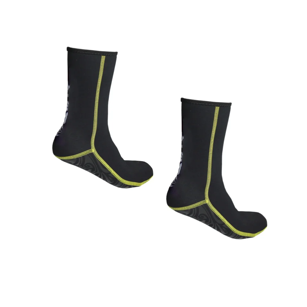 

1 Pair of 3mm Adult Non-slip Diving Socks Breathable Beach Socks Snorkeling Swimming Socks(Black Size)