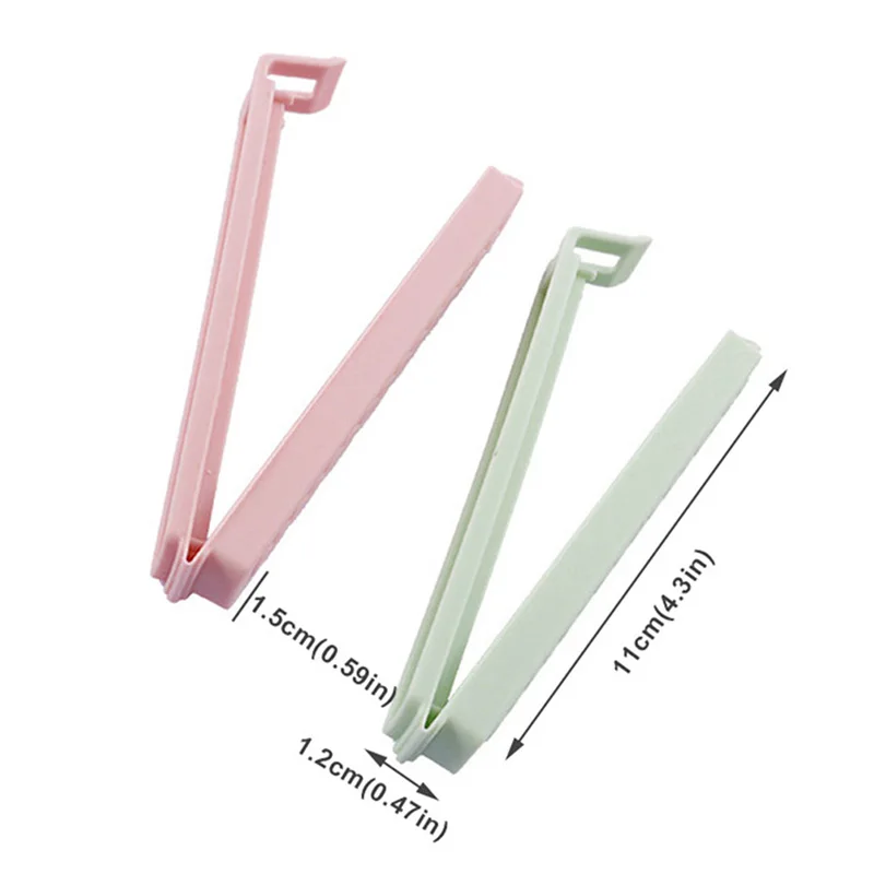 

5PCs/Pack Food Portable Plastic Packages Clamp Pegs Storage Food Snack Plastic Bag Sealing Clips For Kitchen Accessories Sealer