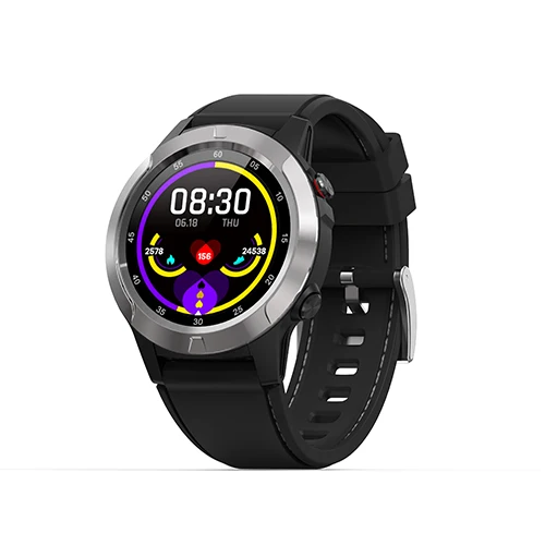 sliver Vorke VM2 Смарт-часы gps Bluetooth Смарт-браслет монитор сердечного ритма вызов сообщение напоминание музыкальный плеер несколько видов спорта IP67 - Цвет: sliver