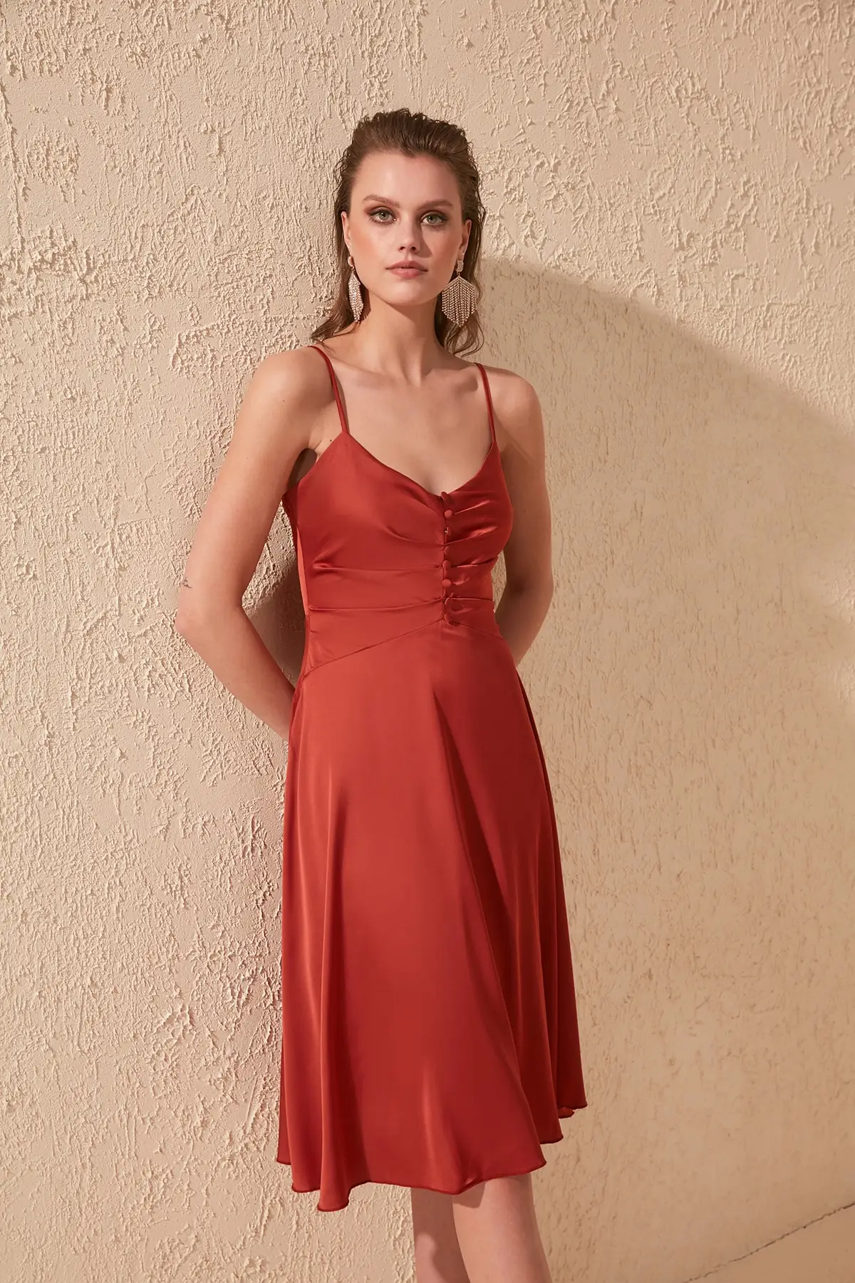 Платье с пуговицами TPRSS20EL1433 | Женская одежда