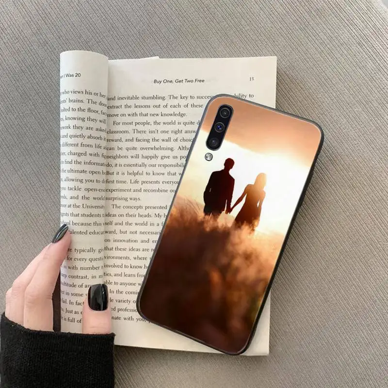 

Back view sunset sweet couple Phone Case For Samsung galaxy S 7 8 9 10 20 edge A 6 10 20 30 50 51 70 note 10 plus