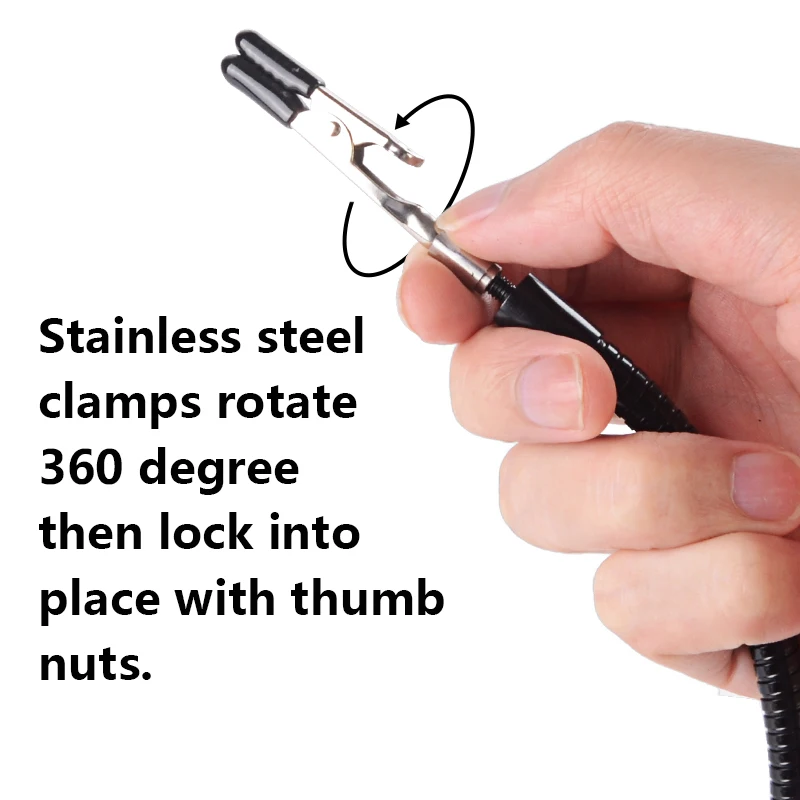 Handskit Third Hand Magnifying Glass with AAA Battery use，Soldering Stand Clip Welding Tools Soldering pcb holder | Инструменты