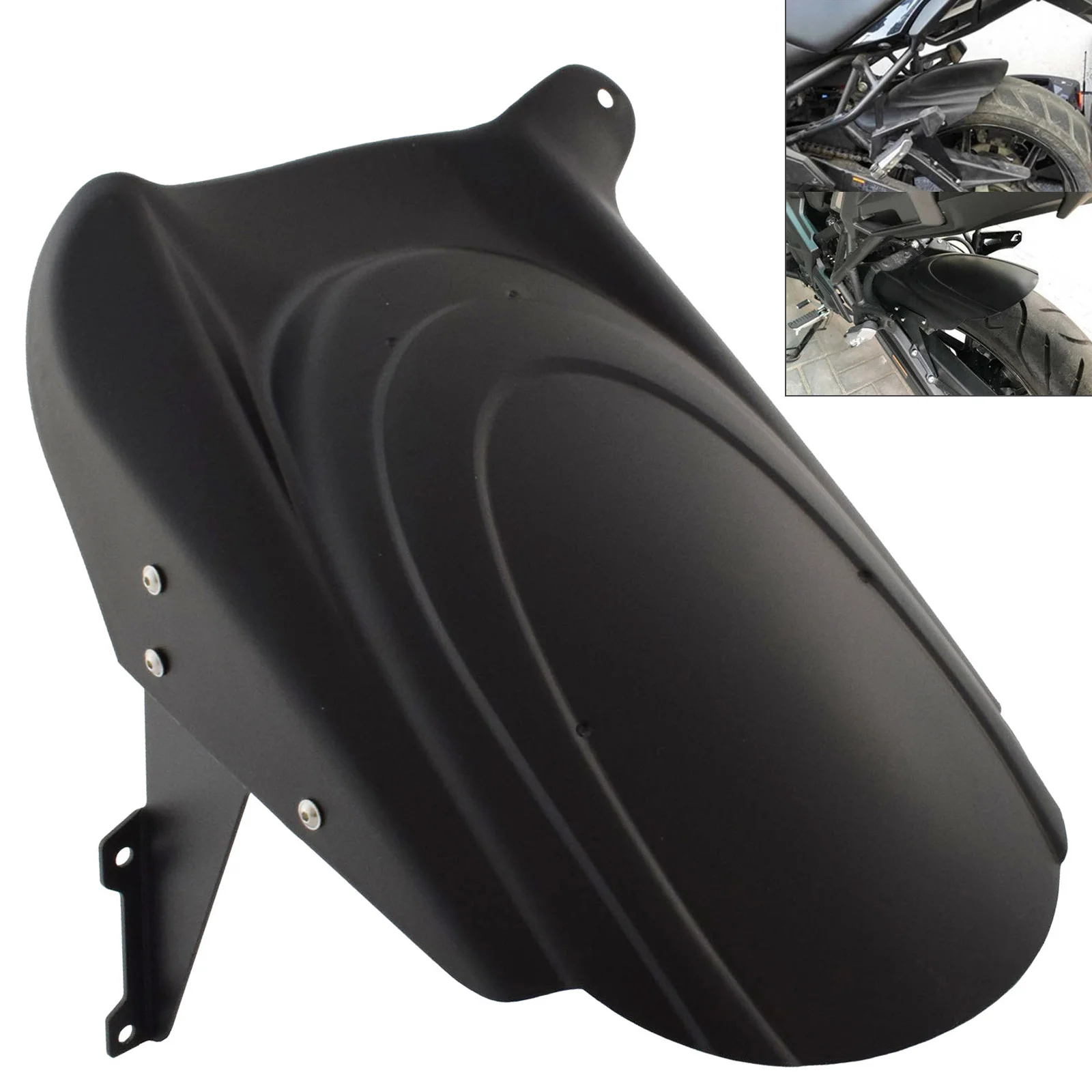 Задняя шина Hugger Крыло Mudsling брызговик черный для KAWASAKI Versys KLE 650 KLE650 ABS LT LE650 2007 2020| |