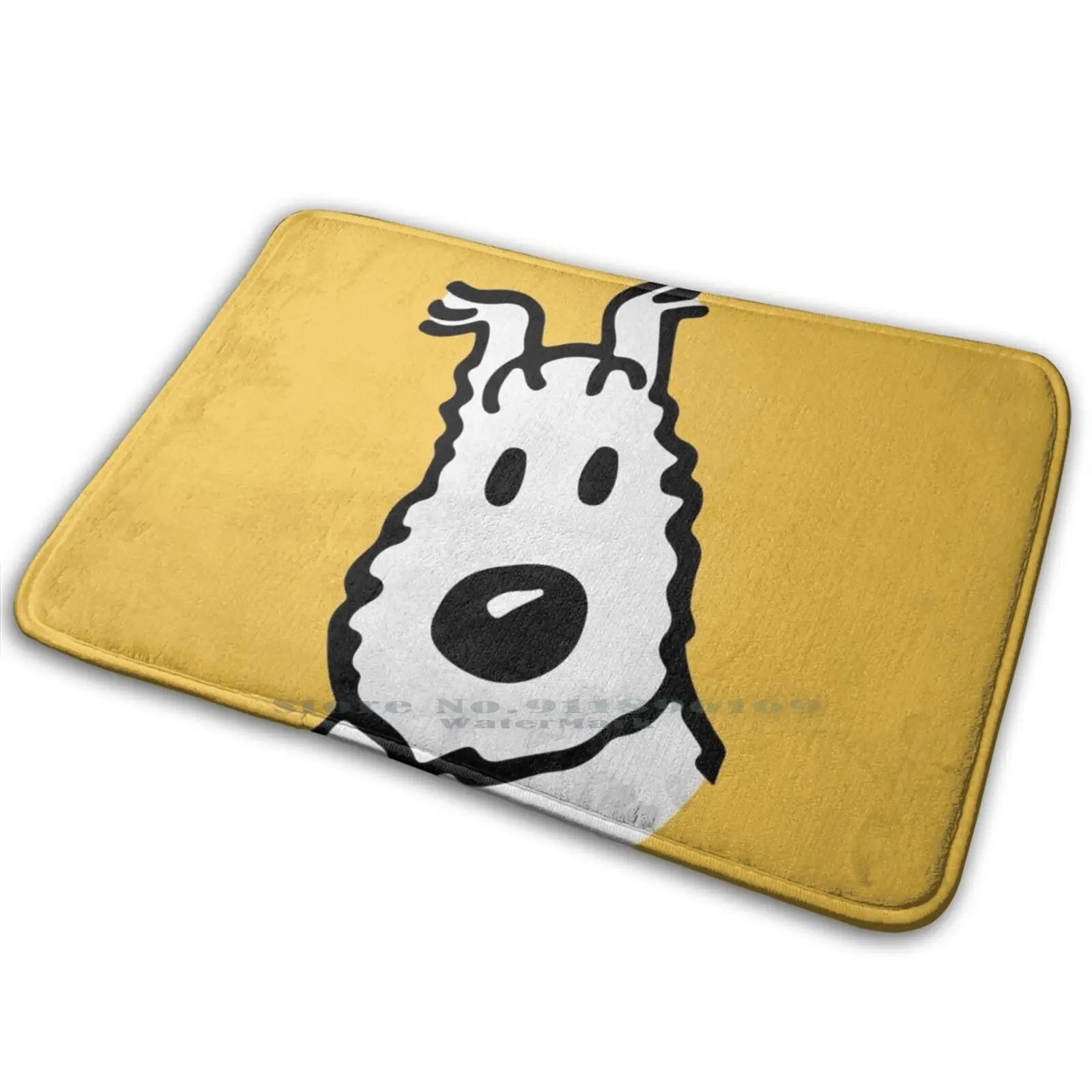 Заснеженная (Milou) терьерская собака из комиксов Tintin искусство на стену плакаты