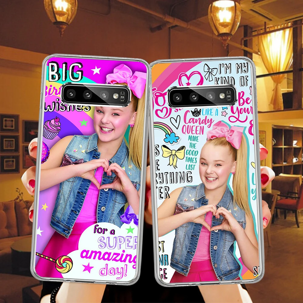 Чехлы Jojo siwa для Samsung S10 Plus A10 A30 A50 A70 Note 9 8 S8 S9 Мягкий ТПУ силиконовый чехол телефона |