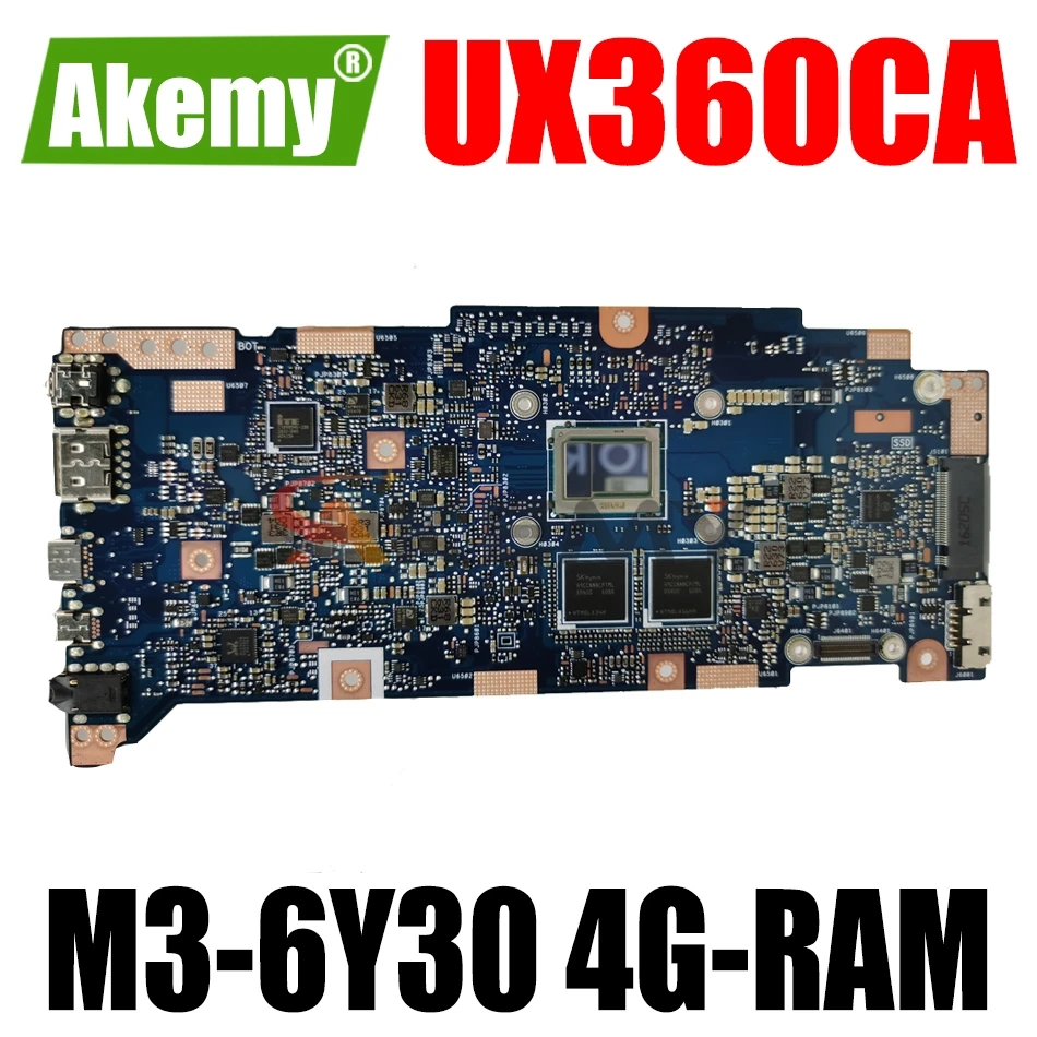 

AKEMY UX360CA материнская плата для ноутбука ASUS ZenBook Flip UX360CA оригинальная материнская плата 4G-RAM M3-6Y30 CPU