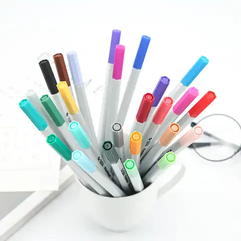 Маркеры для рисования скетчей, 26 цветов, металлик, «сделай сам», ручка-кисть для каллиграфии, для рисования манги, аниме, принадлежности для ...