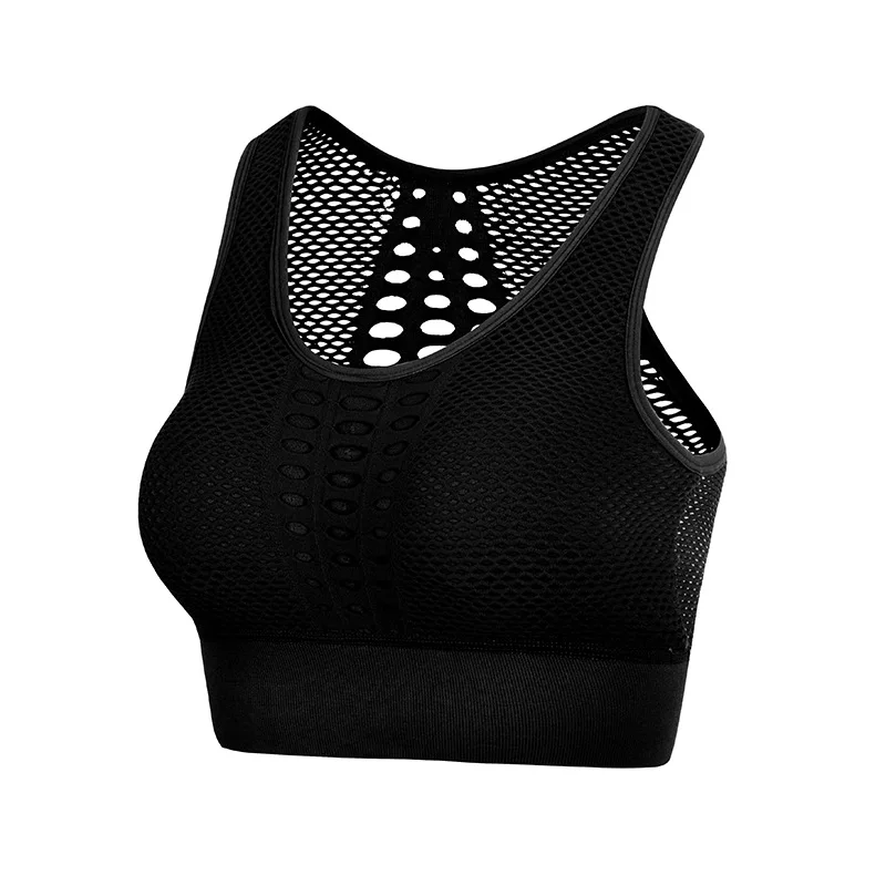 

Women's Yoga Bra High Impact Seamless Gym Workout Sports Running Quick Dry Shockproof Yoga Vest Running Fitness Underwear Women