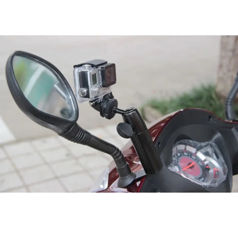 Алюминиевый кронштейн для крепления на зеркало заднего вида в мотоцикле