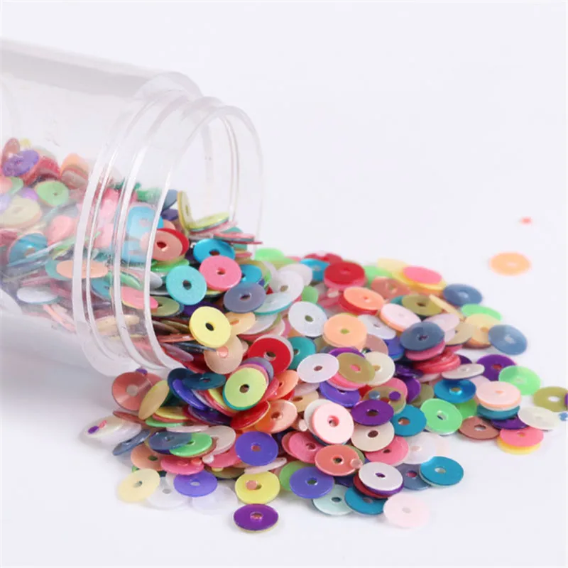 2000Pcs/10g/Lot 4mm Matting Sequin PVC Loose Sequins Crafts Paillettes Wedding Sewing  Decoration DIY Accessory Lentejuelas