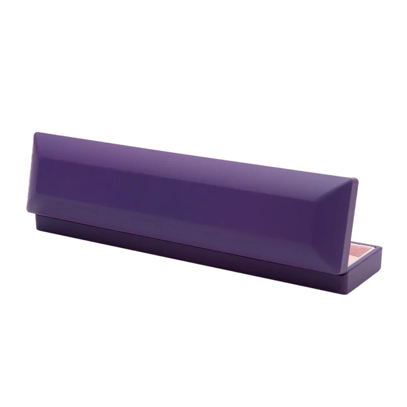 

Y1UE LED Velvet Long Boxes Necklace Padent Gift Box Wedding Jewelry Display Case Hot