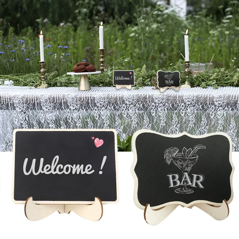 10 шт./компл. маленький деревянный мелок доска свадьба кухня ресторан письмо