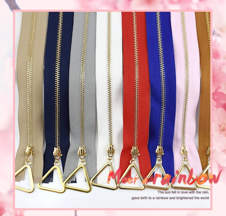 Meetee 2 шт. 40-70 см 3# Металлические молнии открывающийся автоматический замок золотая молния DIY сумки кошелек одежда Декор молния Швейные аксессуары ZA043