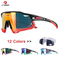 x tiger polarized sports men sunglasses mountain bike cycling glasses unisex tr90 road bicycle riding protection goggles eyewear