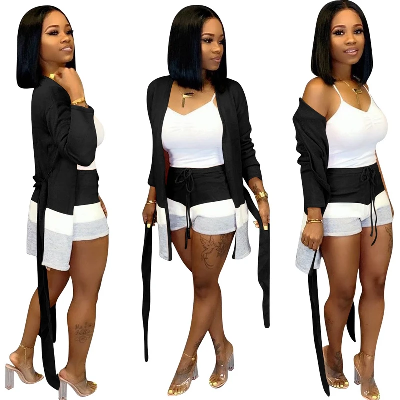 Женский комплект из 2 предметов осенне-зимняя одежда длинный кардиган и