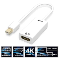 mini displayport to hdmi compatible cable 4k gold plated cord splitter for macbook pro air mac microsoft surface basis converter