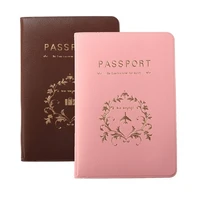 passport holder cover brand women men pu leather id card bag passport pouch package passport cover travel passport bag