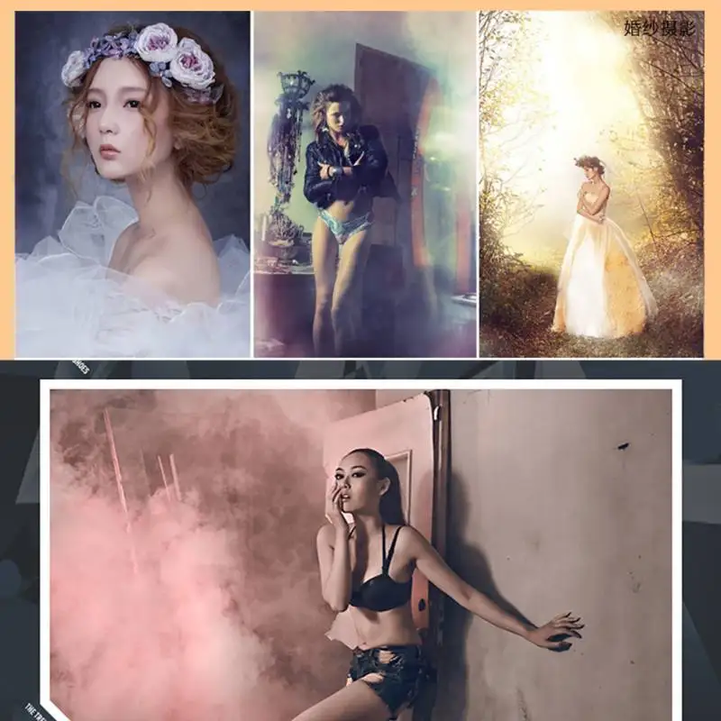 1 шт. белые красочные дымовые таблетки сгорание смог торт эффект дымовая бомба