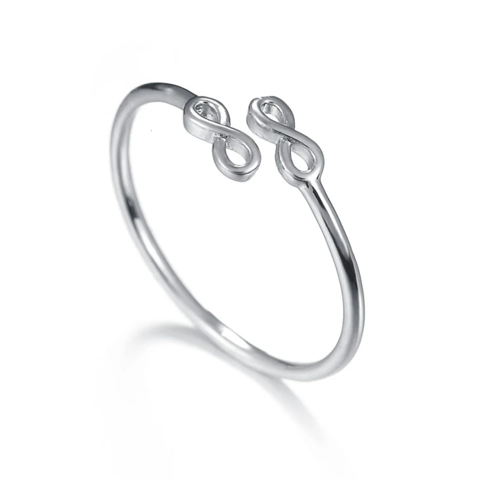 Новые женские кольца в форме сердца регулируемые медные металлические юбилейные