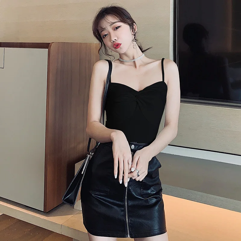 Gkfnmt женский короткий топ Топики шелк атлас Холтер Топ для женщин 2020 Летний стиль