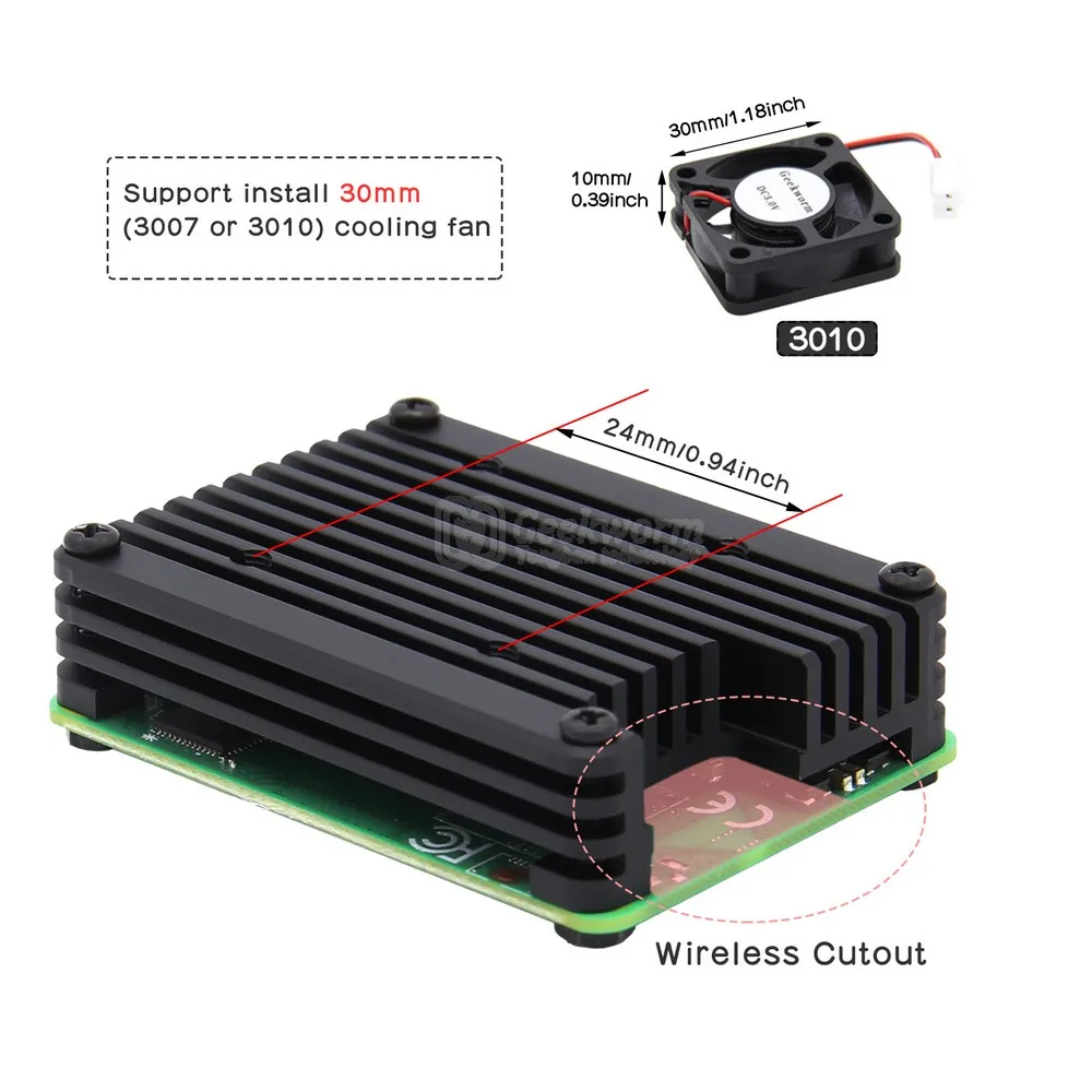 Вычислительный модуль Raspberry Pi 4 CM4 встроенный алюминиевый