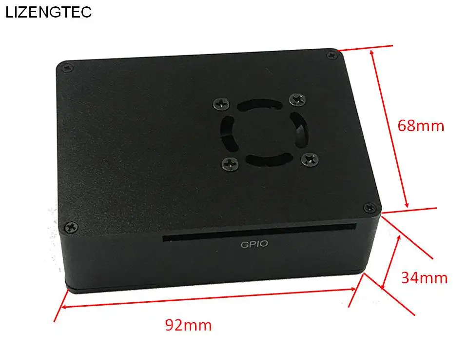 Бесплатная доставка LIZENGTEC Новый дизайн Алюминиевый чехол для Asus Tinker Board & Raspberry Pi 4B