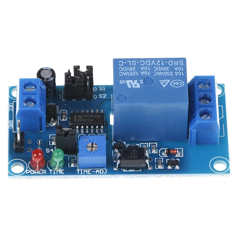 

DC 12V Time Relay Module Normal Open Time Delay Relay Control Switch