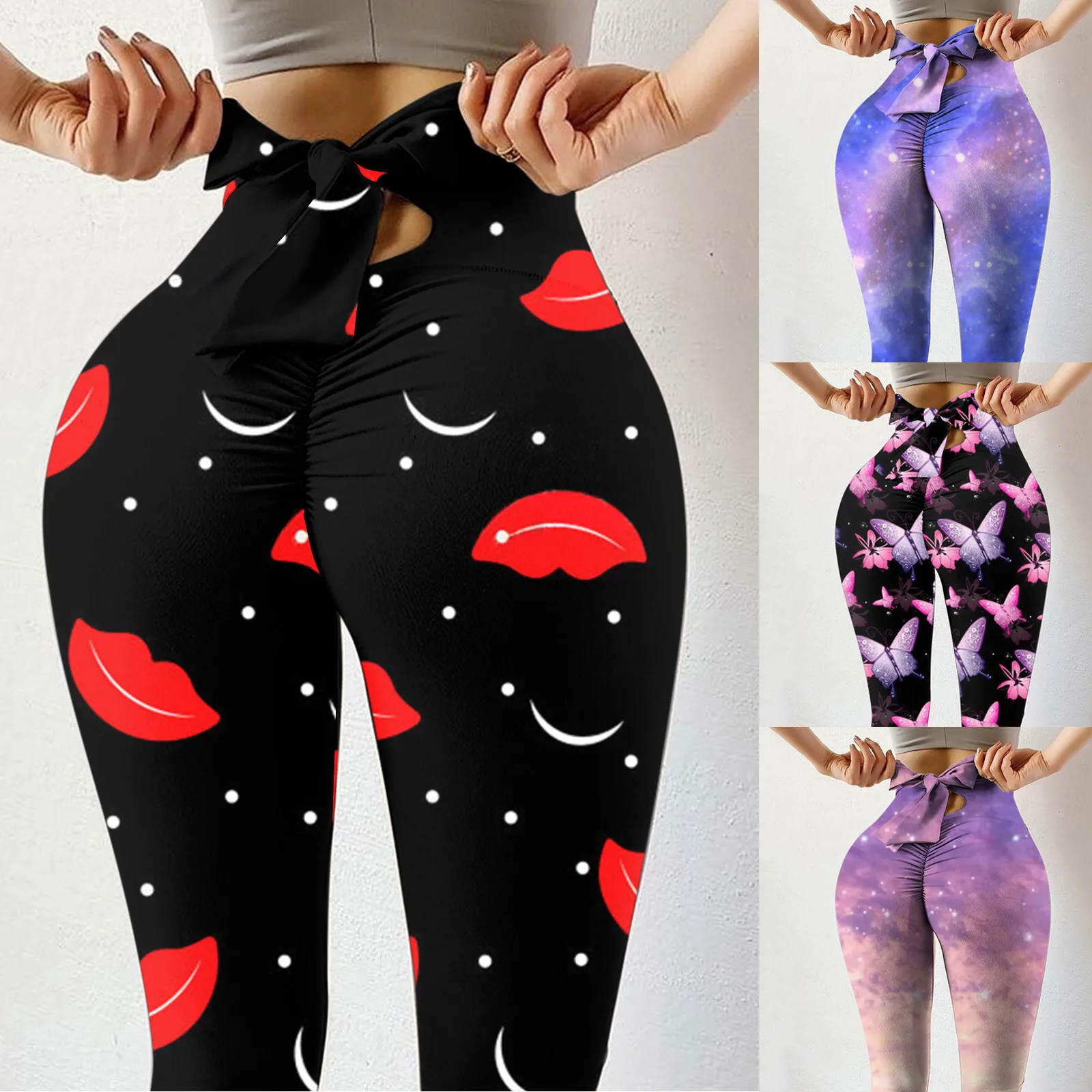 

sexy leggings women Printing High Waist Stretch Strethcy Fitness Leggings Yoga fitness pants ropa mujer FFT