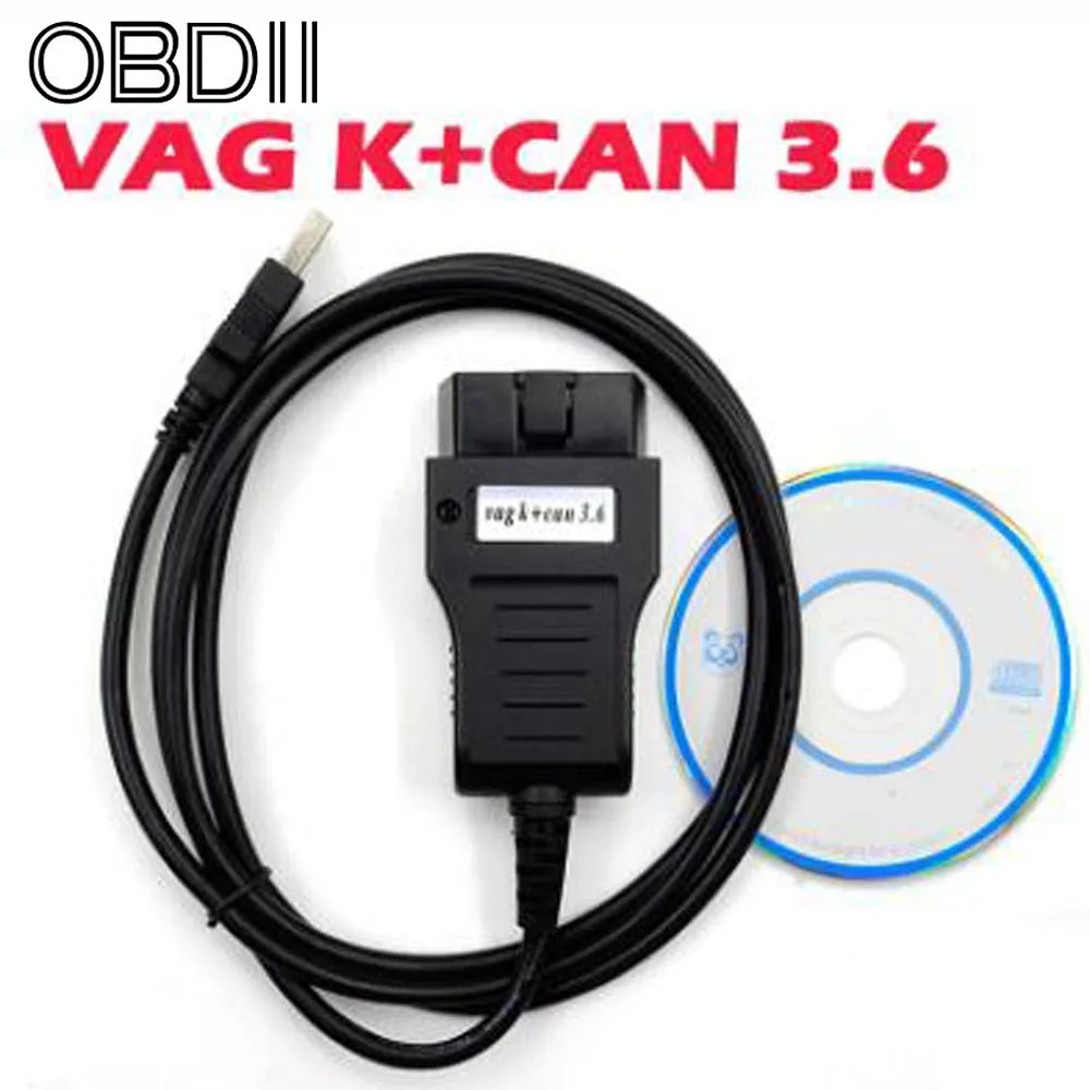 VAG K + CAN COMMANDER 3 6 OBDII OBD2 USB Диагностический кабель считыватели кодов диагностические