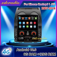 xdcradio 10 4 tesla style vertical screen android 10 0 for nissan qashqai 1 j10 car radio dvd multimedia player gps navigation