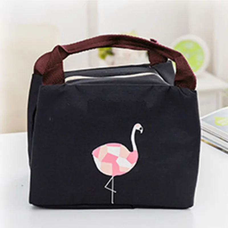 Местная Стоковая модная Термосумка для пищи Оксфорд водонепроницаемый Фламинго